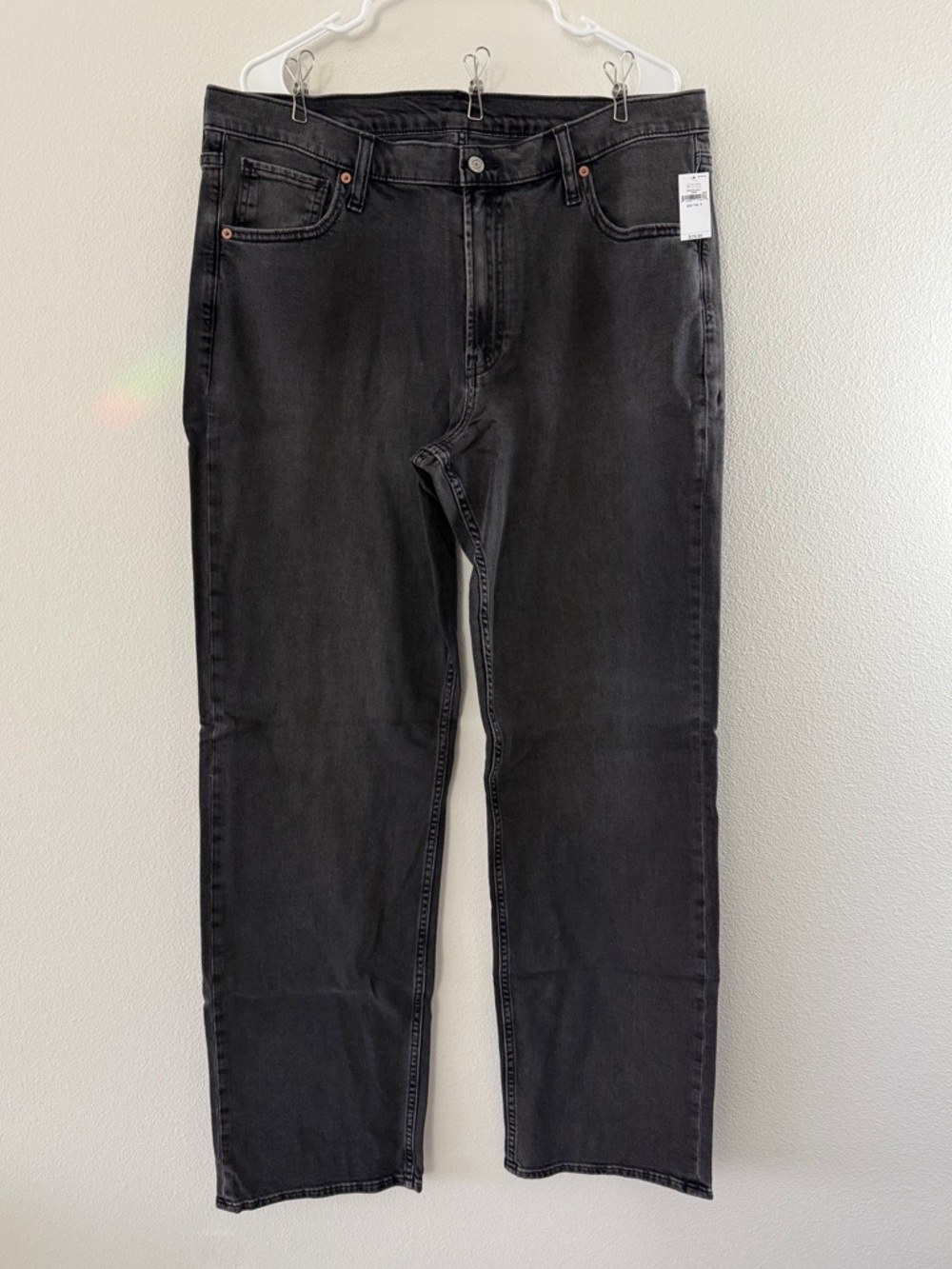 🚨 BOGO FREE 33T 16T GAP 90’s Mid Rise Loose Jeans Washed Black 33 16 Tall 852791